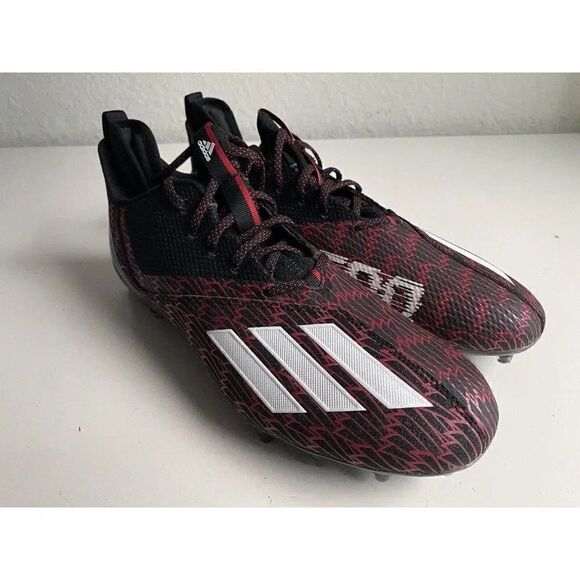 Adidas Adizero Scorch Louisville Football Cleats Black Red GY5648 Men’s Sz 13.5 - Picture 3 of 11